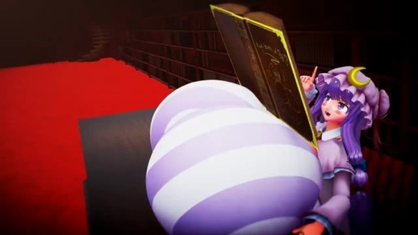 Patchouli Knowledge magic breast expansion - By Imbapovi [Breast expansion, MMD]