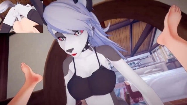 Helluva Boss Hazbin Resort - Futa Loona Give A Big Suck Guy Taker Pov [3D, Furry]