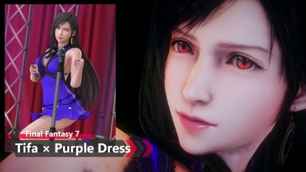 Final Fantasy 7 - Tifa New Version Purple Dress - Lite Version [Final Fantasy]