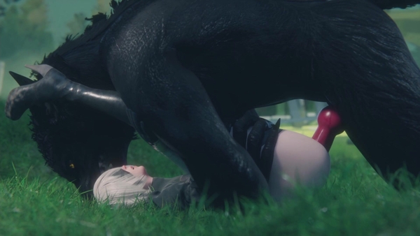 [Rekin3D] 2B X Werewolf (1080p60) [3D, Nier Automata, Werewolf]