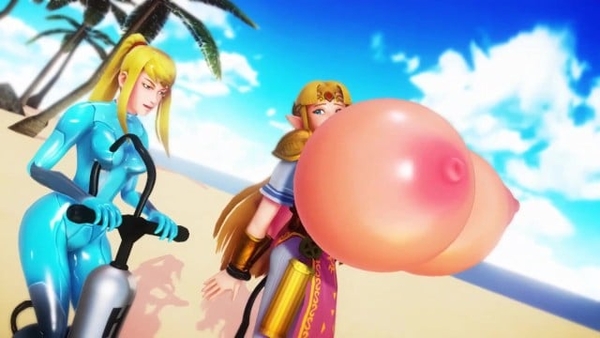 Zelda Boobloons Imbapovi [Breast expansion, Legend of Zelda]