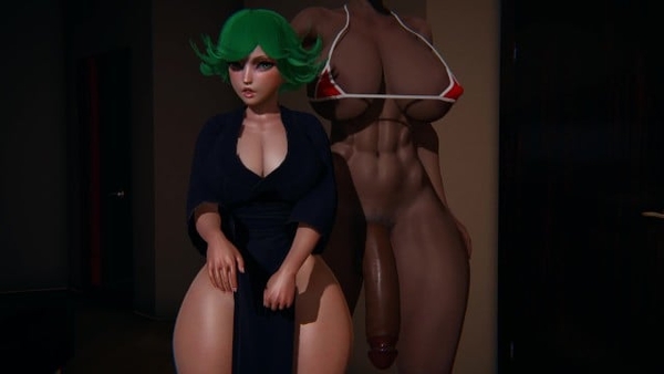 Sexy Tatsumaki Destroyed By A Futa Big Black Cock [Dark skin, Futanari, One punch man]