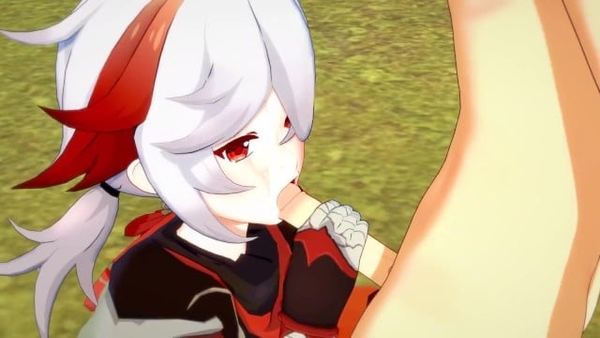 Genshin Impact Yaoi - Kazuha Blowjob To Aether [Genshin Impact, Yaoi]