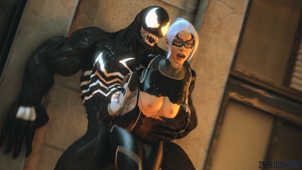 Felicia Hardy VS Venom [26RegionSFM] [3D, Marvel Rivals]