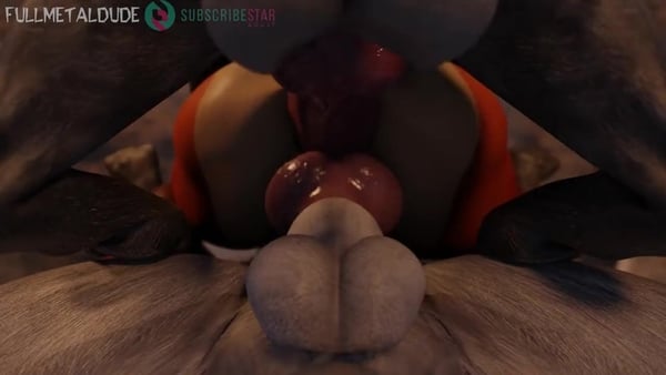 Fox Girl Jamie X Werewolf and Wolf Gangbang [FullMetalDude][No Sound] [3D, Werewolf]