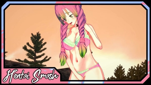 Mitsuri Kanroji Masturbates Outside until She Cums - Demon Slayer Hentai [Demon Slayer]