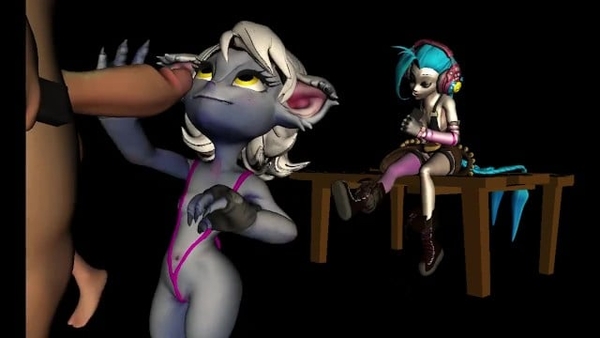 Tristana and jinx, League of legends hentai 3d [League of Legends]