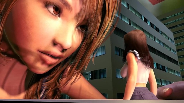 Giantess College Girl Grows Tall As a Building - Big Boob Teen Squishes Friend [Cartoon, Giantess]