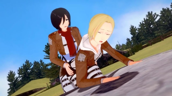Mikasa Ackerman Futanari 3d Annie Leonhart Shingeki No Kyojin [3D, Futanari]