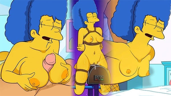 Marge Simpson Hole House Game - Creampie Bondage Cumpilation Moaning Orgasms [Games, The Simpsons]
