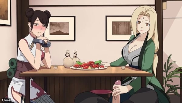 Naruto - Kunoichi Trainer - Part 19 - Tsunade Handjob Under Table By Loveskysanx [Artists, Kunoichi, Naruto]
