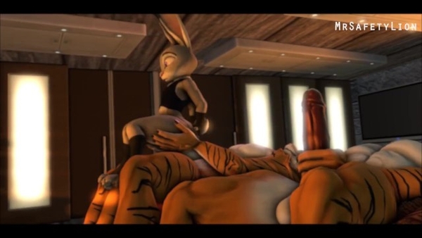 Mrsafetylion Official - Wilde X Hopps X Stripper Tigers [Cartoon, Furry, Zootopia]