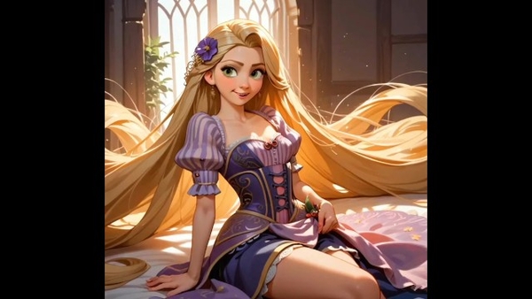 Rapunzel luna de miel anime cachondo [Cartoon, Tangled]