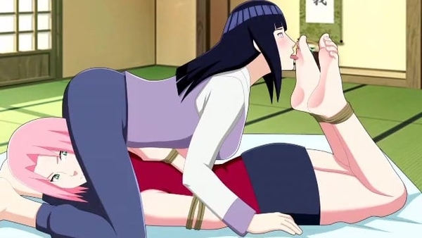 Naruto Girls Feet Jerk Off Challenge (no Audio) [Hentai, Naruto]