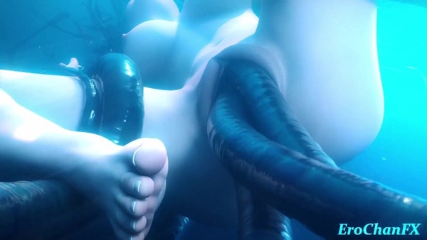 Tifa Underwater Tentacle Hentai [Final Fantasy, Hentai, Tentacle]