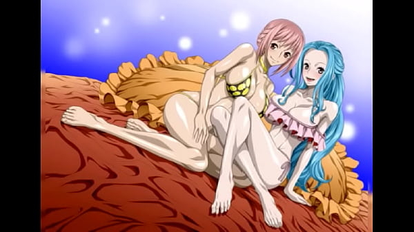 Rebeca and Vivi - Wet teens in squirting fest in One Piece hentai porn [Hentai, One Piece]