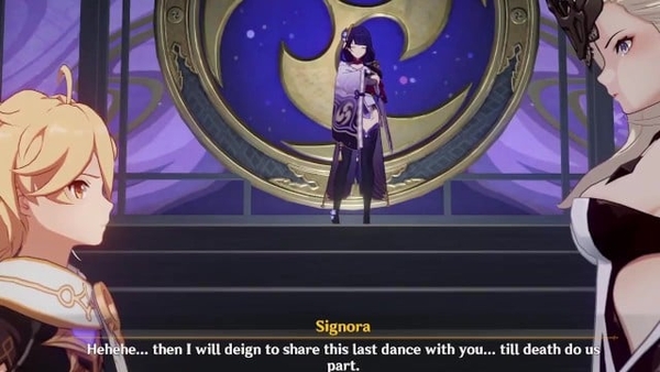 Raiden Traveler Sex Signora (signora Boss Battle) [Cartoon, Futanari, Games, Genshin Impact, Hentai]