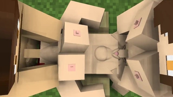 Minecraft Threeway Futa Cumshots [Futanari, Minecraft]