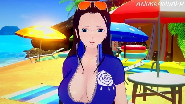Luffy and Nico Robin Fuck in the New isle they Discovered until Creampie - one Piece anime anime 3d [3D, One Piece]
