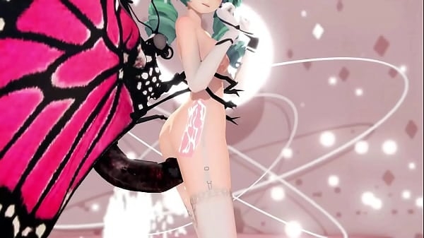 Miku X Insect Hentai Sex Dance MMD Creampie Undress Dance Romantic Green Hair Color Edit Smixix [Ecchi, MMD]