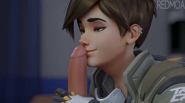 Tracer Blowjob (Redmoa) (4K) [3D, Artists, Overwatch]