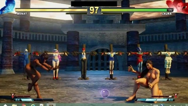 Street Fighter V Seductive Battles #42 Menat Vs Laura Matsuda [Hentai, Street Fighter]