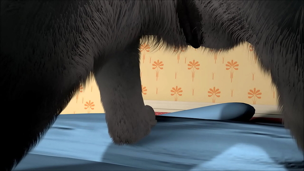 Wolf plays with a Young dragon [Dragon, Furry, Vore]