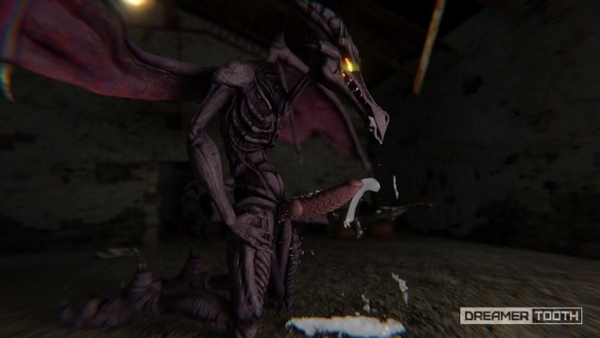Ridley The Space Raptor Tries To Drink His Own Thick Spunk [dragon] [Dragon, Furry, Scalie]