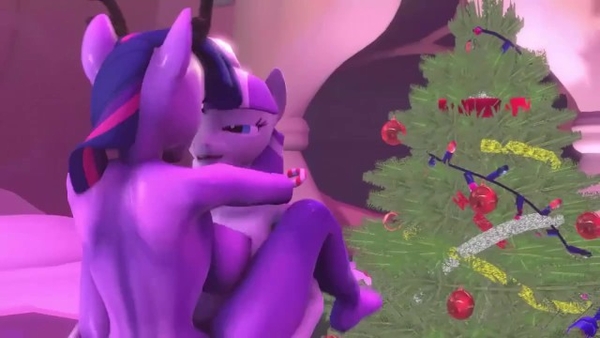 My Young Pony Futanari Christmas Quickie [3D, Futanari, My Young Pony (MLP)]