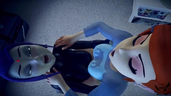 Ben_10 DC DCAU Gwen_Tennyson x Raven [NHM] [3D, Ben 10, Teen Titans]