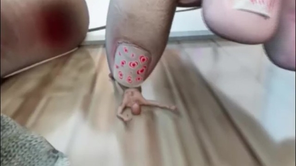 Shrinking Under Dirty Giantess Feet [Giantess, VR]