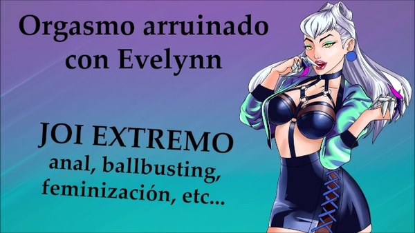 JOI Extremo Con Evelynn De Lol, Estilo Kda Voz Espanola [Hentai, JOI, League of Legends]