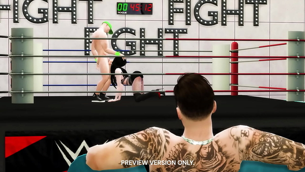 Triple Wrestle With Saraya and Cena - 3D Hentai - Preview Version [3D, The Sims, Uncensored]
