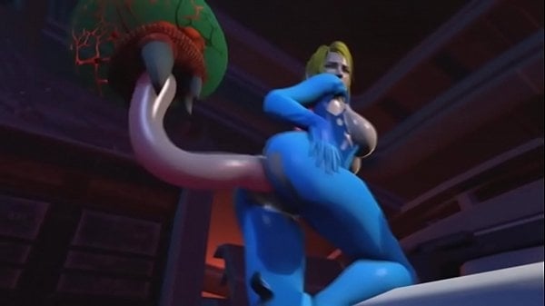 Metroid Fucks Samus [Metroid, Monster]