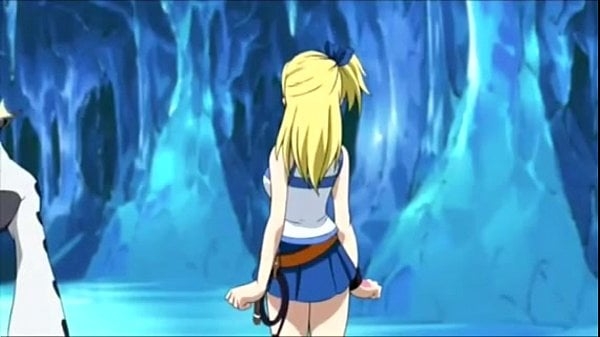 Fairy Tail Lucy Hertfilia Threesome With Two Monster Cocks [Hentai]