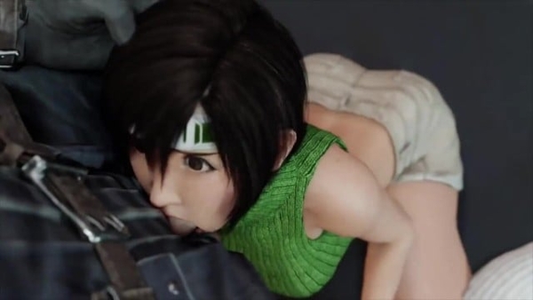 Yuffie Sucking Cock Anime Porn [Final Fantasy, SFM]