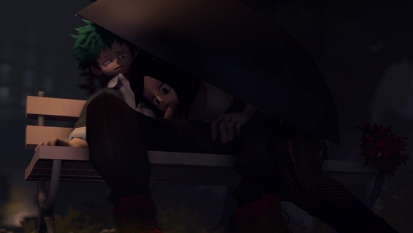 Tsuyu Rainy Outdoor Blowjob [GreatM8][1080P] [3D, Artists]
