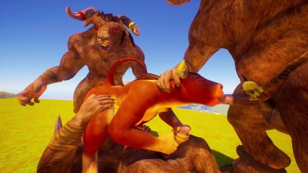 3D Furry Monster For 1 Furry Girl [3D, Cartoon, Furry, Monster]
