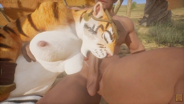 Tiger Babe in the Savannah Patreon Request [Furry, Hentai, Wild Life]