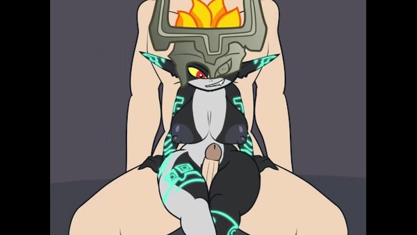 Midna - Young bitch gives the perfect thighjob in Zelda hentai porn [2D, Cartoon, Hentai]