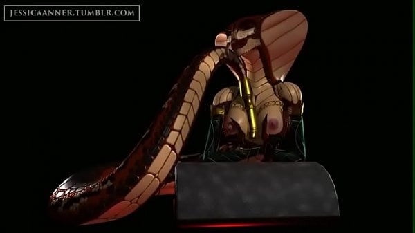 Cobra Girl Fucks Her Pussy With a Dildo [3D, SFM]