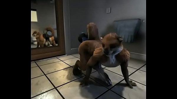 Furry Otter Fucks His Asshole With a Big Dildo [3D, Furry]