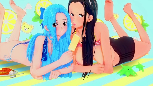 Niko Robin and Vivi Want To Sample One Piece With You - Hentai 3D and POV [3D, Hentai, One Piece]