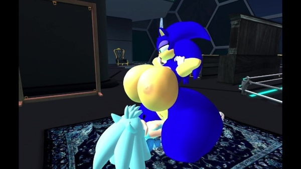 Sonic enjoys breast expansion to the max [Incest, Sonic]