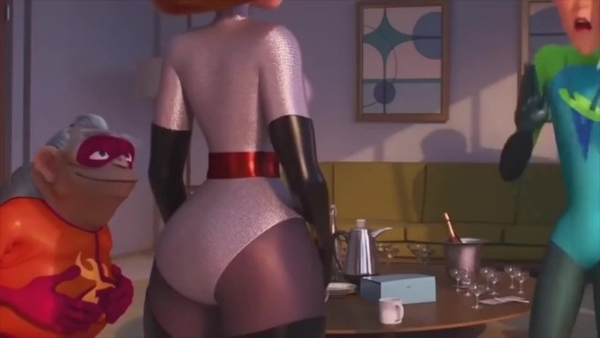 Elastigirl (helen Parr) Large Asshole Comp [Compilation, Incredibles]