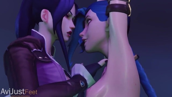 Jinx Tickled By Caitlyn (arcane) [Arcane, Hentai]