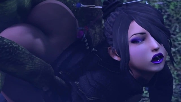 Lulu from Final Fantasy Fucked in the Woods [Final Fantasy, Monster]