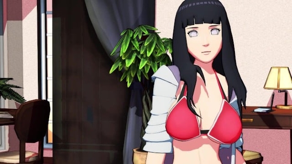 Hinata MMD Pink Cat [MMD, Naruto]