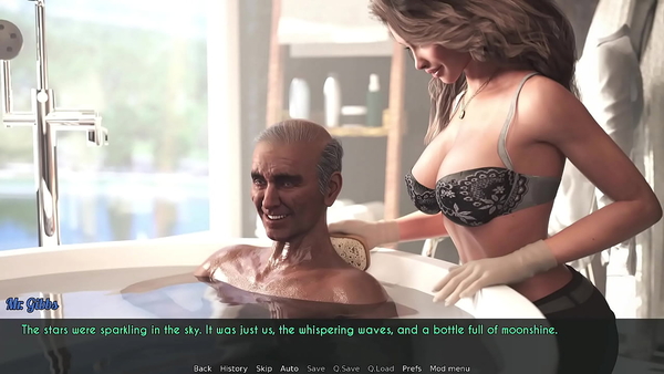 A Wife And Stepmother Awam 19B - Washing Old Gents - 3D Game, HD Porn, 1080P [3D, Games]