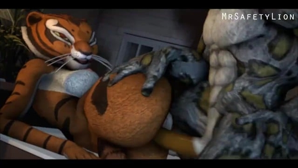 Tai Lung Fucks Master Tigress [3D, BDSM, Furry]